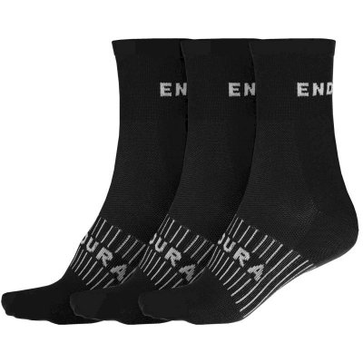 ENDURA Chaussettes  COOLMAX&reg; Race (3 paires) - S/M Noir Chaussettes