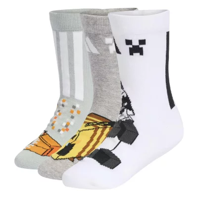 ADIDAS Chaussettes enfant  Minecraft (x3)