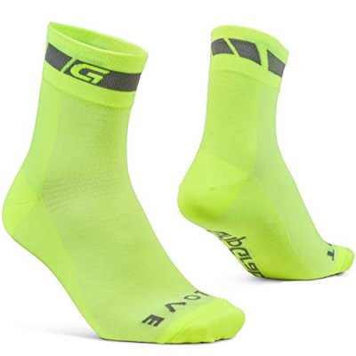 GRIPGRAB Chaussettes  (Hi Vis, coupe r&eacute;guli&egrave;re) - S Jaune fluo
