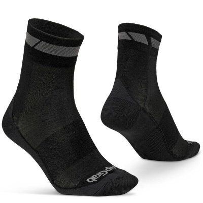 GRIPGRAB Chaussettes  Merino (coupe ordinaire) - S Noir Chaussettes