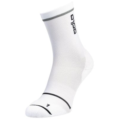 ODLO Chaussettes  micro crew ceramicool reflective blanc