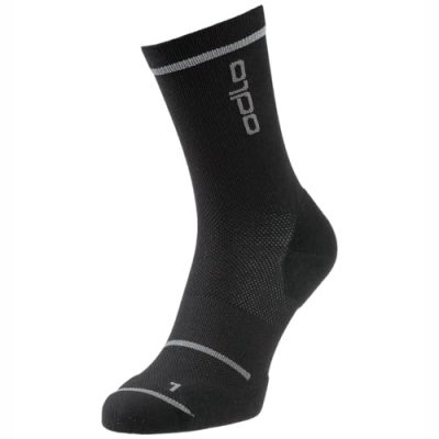 ODLO Chaussettes  micro crew ceramicool reflective noir