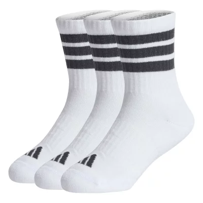 ADIDAS Chaussettes rembourr&eacute;es enfant  3 stripes (x3)
