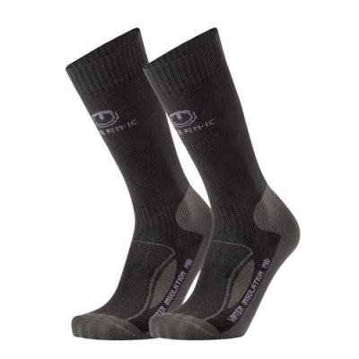 THERM IC Chaussettes Thermic Winter Insulation Mid Noires Taille XS