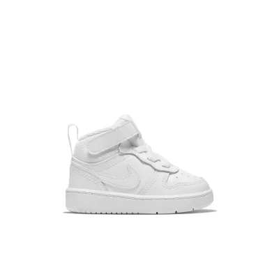 NIKE Chaussure  Court Borough Mid 2 pour b&eacute;b&eacute; et tout-petit - Blanc