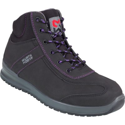 WAOERTH MODYF Chaussures de s&eacute;curit&eacute; montantes femme Carina S3 W&uuml;rth Modyf noires/violettes 37