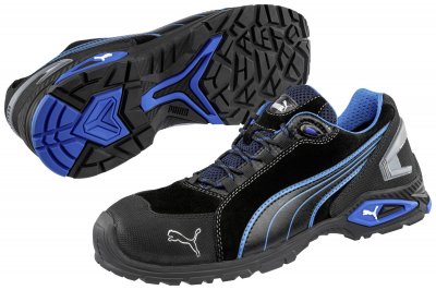 PUMA Chaussures de s&eacute;curit&eacute; Rio BLACK LOW S3 SRC - noir/bleu 41