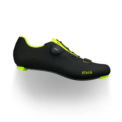 FIZIK Chaussures  Tempo R5 Overcurve Noir Jaune Fluor, Taille 41 - EUR