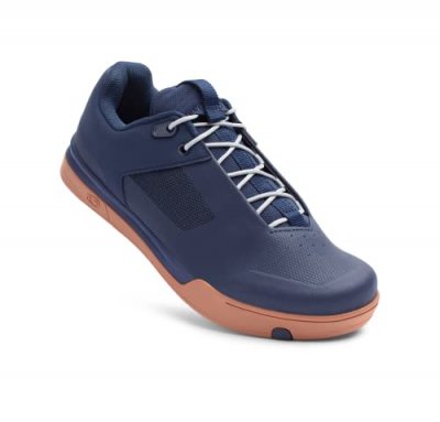 CRANKBROTHERS Chaussures VTT  Stamp Lace (p&eacute;dales plates), Navy/Silver