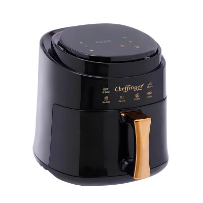 CHEFFINGER  Friteuse &agrave; Air Chaud 8 L 1400W avec &Eacute;cran Tactile Cuisson Rapide Noir