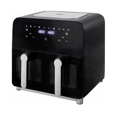 CHEFFINGER  Friteuse &agrave; Air Chaud 9 L Double Tiroir &Eacute;cran Tactile Temp&eacute;rature R&eacute;glable