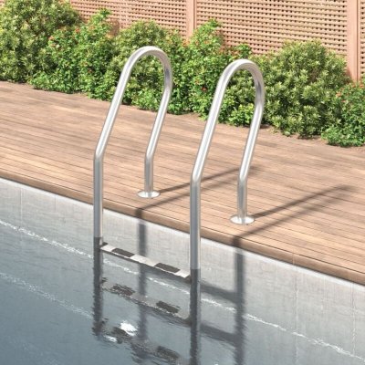 VIDAXL Chelle de piscine 54x38x158 cm acier inoxydable 304 - 