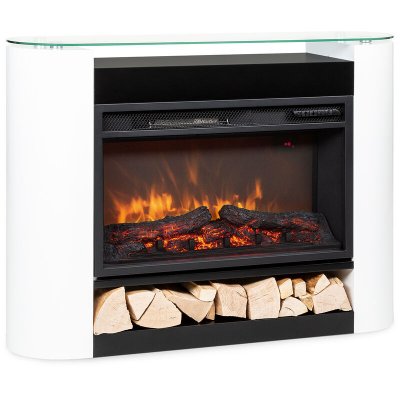 KLARSTEIN Chemin&eacute;e &eacute;lectrique LED  Studio 10 Arc - 1800/900 W - T&eacute;l&eacute;commande - Blanc