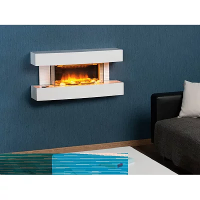 CARLO MILANO Chemin&eacute;e &eacute;lectrique murale 2000 w ""tirari"" NX1478