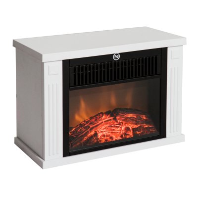 HOMCOM Chemin&eacute;e &eacute;lectrique po&ecirc;le style contemporain