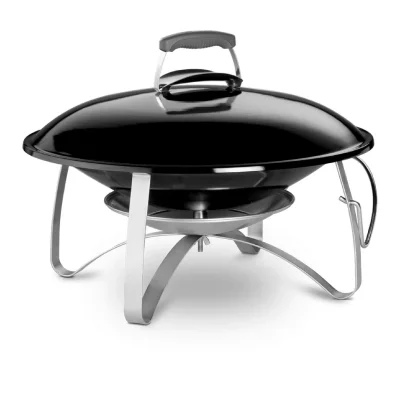 WEBER Chemin&eacute;e mobile charbon de bois , Noir