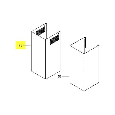SCHOLTES Cheminee Superieure Pour Hotte  - C00138716