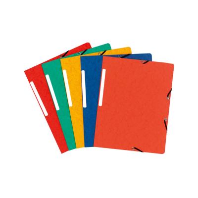 GENERIQUE Chemise 3 rabats a elastique + etiquette 5/10 assorties - Lot de 10