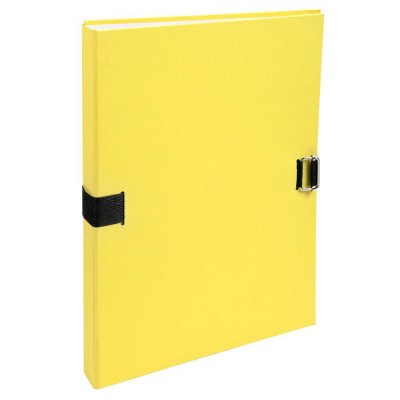 EXACOMPTA Chemise a dos extensible avec sangle, fibre 100% recyclee jaune