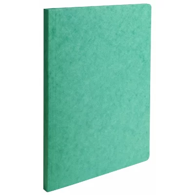 EXACOMPTA Chemise A Dos Rain&eacute; Carte Lustr&eacute;e 400gm&sup2; - 24x32cm Vert