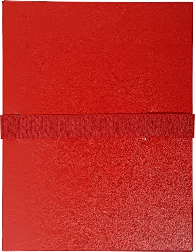 EXACOMPTA Chemise &agrave; sangle velcro avec rabat rouge
