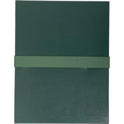 EXACOMPTA Chemise &agrave; sangle velcro avec rabat vert
