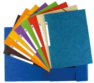 ELBA Chemise cartonn&eacute;e 17x22 cm -  - Coloris al&eacute;atoires
