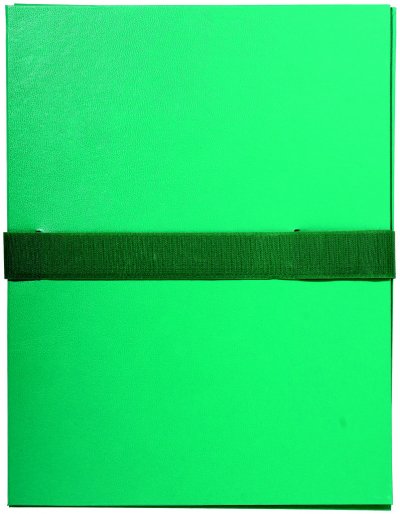 EXACOMPTA Chemise Dos Extensible Balacron Et Sangle Scratch Vert Clair