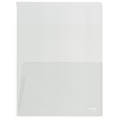 ESSELTE Chemise double poches polypropyl&egrave;ne translucide A4 incolore - Lot de 5