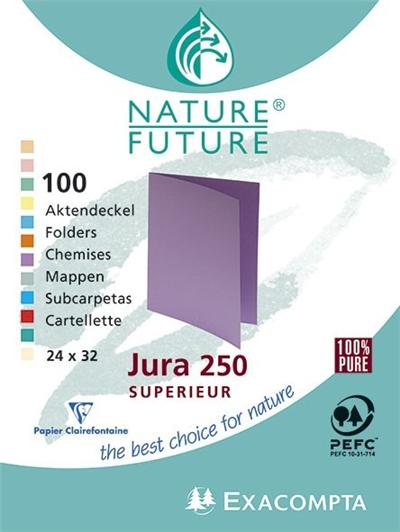 GENERIQUE Chemise Exacompta - Paquet de 100 chemises Jura 250 Coloris assortis