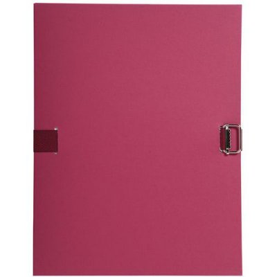 EXACOMPTA Chemise extensible carton dos 12 cm - bordeaux - Lot de 10