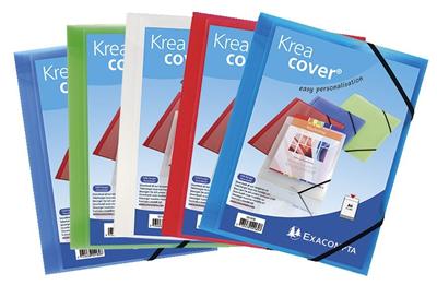 EXACOMPTA Chemise personnalisable  Kreacover - polypropyl&egrave;ne 5/10e - coloris assortis