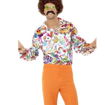 SMIFFYS Chemise Satin&acute;E Hippie Ann&acute;Es 60 Homme Large