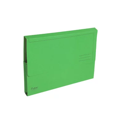 EXACOMPTA Chemises &agrave; poche  Forever - en carte recycl&eacute;e 290g - vert vif - paquet de 50