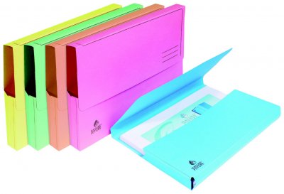 EXACOMPTA Chemises &agrave; poche jura 220g assortis x 10