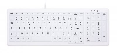 CHERRY AK-C7000 clavier USB AZERTY Fran&ccedil;ais Blanc