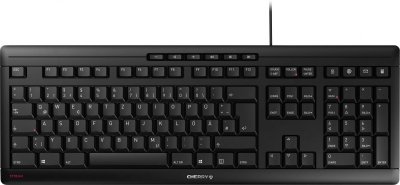 CHERRY  Clavier STREAM KEYBOARD USB noir QWERTZ (DE)