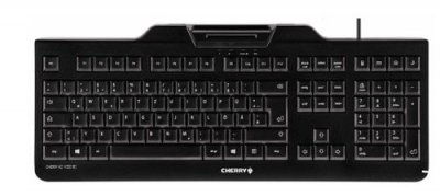 CHERRY  KC 1000 SC - Clavier - USB - Belge - noir