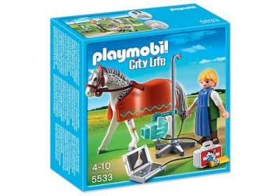 Cheval avec kit de construction pour technicien en radiologie