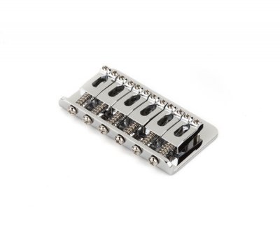 FENDER Chevalet Hardtail Strat Bridge Assembly Chrome pour mod&egrave;les import