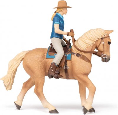 PAPO Chevaux, Poulains Et Poneys Cheval Western Et Sa Cavali&egrave;re