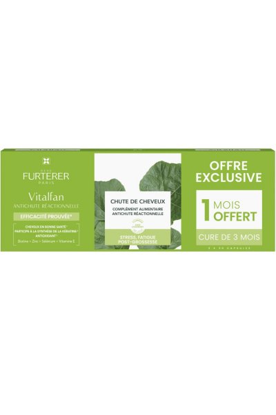 RENE FURTERER Cheveux Affaiblis 3x30 Capsules Vitalfan R&eacute;actionnelle Ren&eacute; Furterer