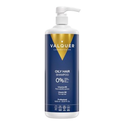 VALQUER Cheveux Gras Shampoing r&eacute;gulateur de graisse 0% 1000 ml 