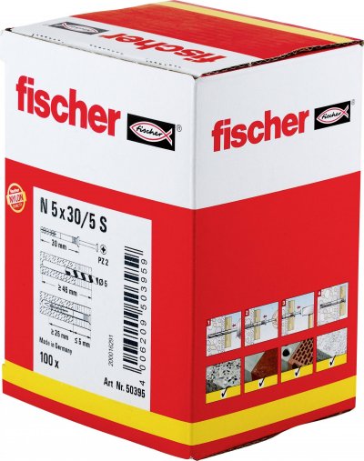 FISCHER Cheville &agrave; frapper N5 x 30Z 050395 C60009 - 