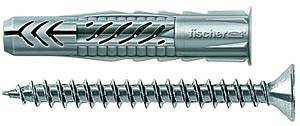 FISCHER Cheville universelle + vis - 10 pi&egrave;ces UX 10X60 S/20