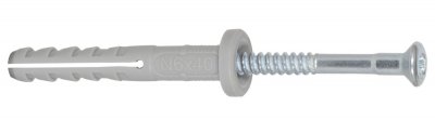 Chevilles &agrave; frapper NF nylon 6X40 bo&icirc;te de 100 - FISCHER - 513840