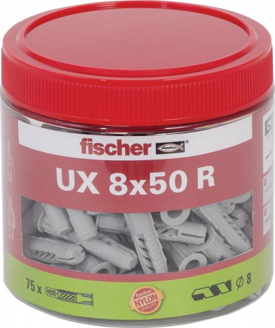 FISCHER Chevilles UX 8x50 R x75 pi&egrave;ces