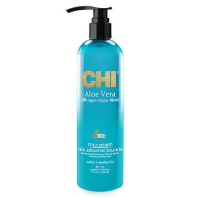 CHI  Shampoing Aloe Vera pour cheveux boucl&eacute;s 340 ml T.U