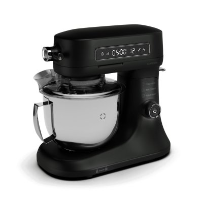 KLARSTEIN Chiara Robot P&acirc;tissier Ecran LCD 5 L Bol Inox Robot de cuisine 1600 W Silencieux Noir