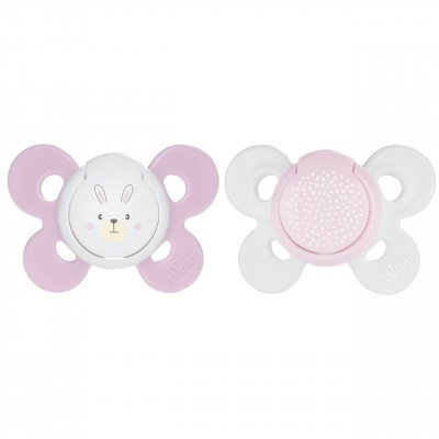 CHICCO  74931110000 sucette physio comfort silicone - rose - 0-6m